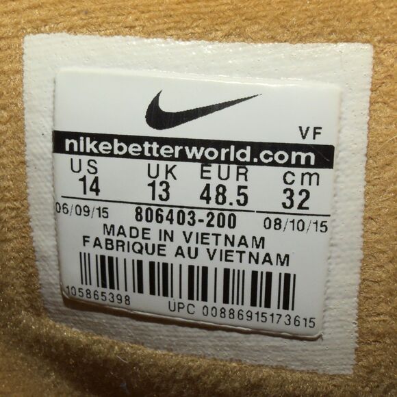 Nike Air Force 1 High 07 LV8 Wheat Flax Gum Suede 806403-200 Mens 14 main image 8